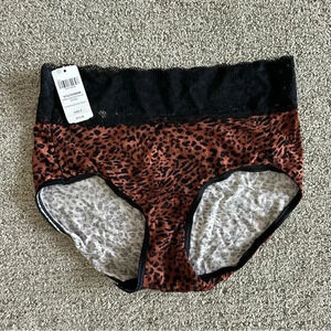 Soma Embraceable Super Soft Signature Lace Brief Entrancing Animal‎ Size Small